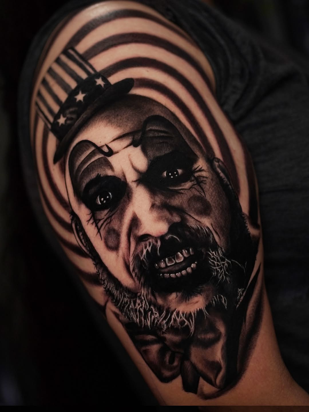 Tattoo by @chrisraymyerstats β realism, black_and_grey