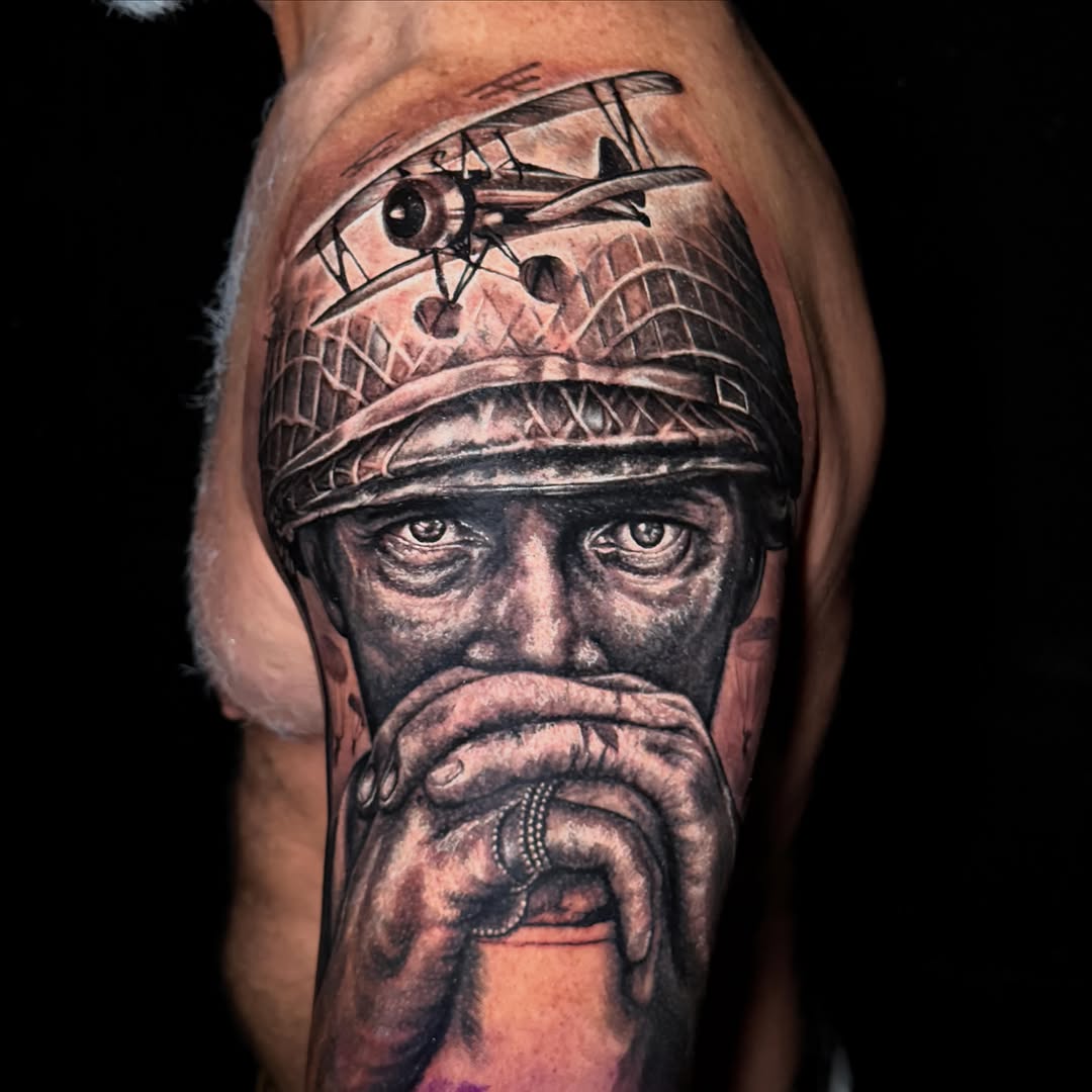 Tattoo by @tylerbowlingtattoos — realism, black_and_grey