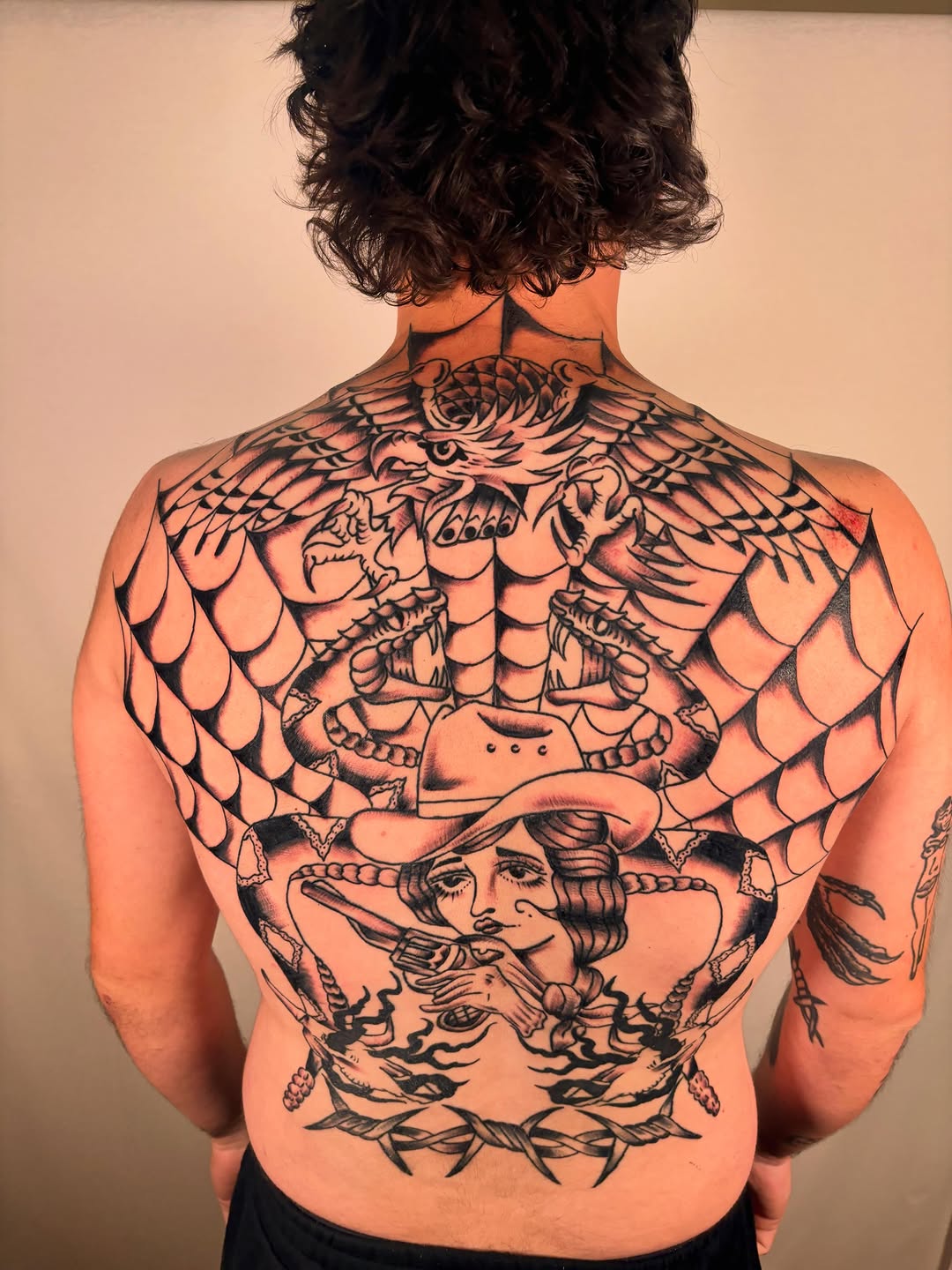 Tattoo by @hoppingfences โ american_traditional, black_and_grey