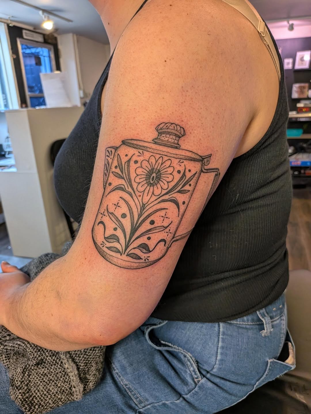 Tattoo by @leah.g.tattoos — black_and_grey, ornamental