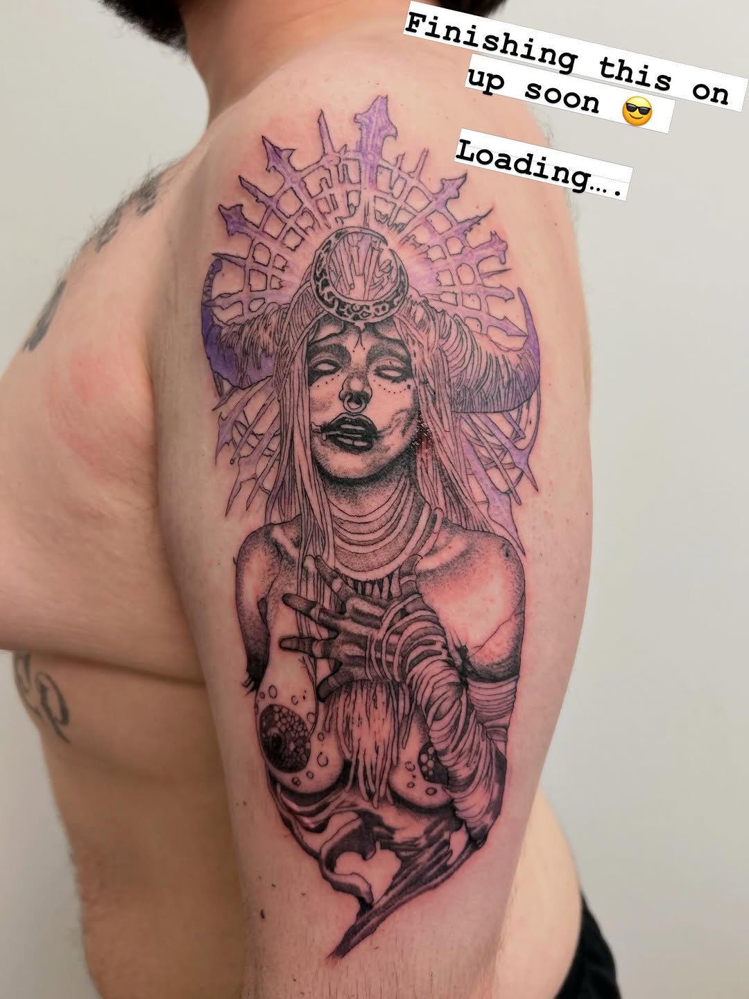 Tattoo by @chris_spence_tattoos — blackwork, illustrative