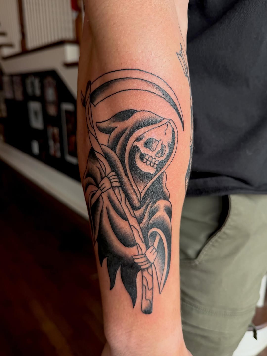 Tattoo by @paycheck.tattoos — american_traditional, black_and_grey
