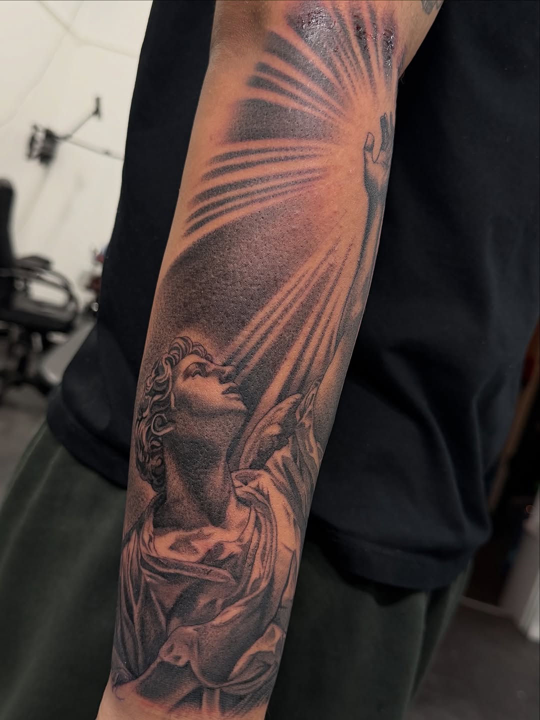 Tattoo by @eddiesart โ realism, black_and_grey
