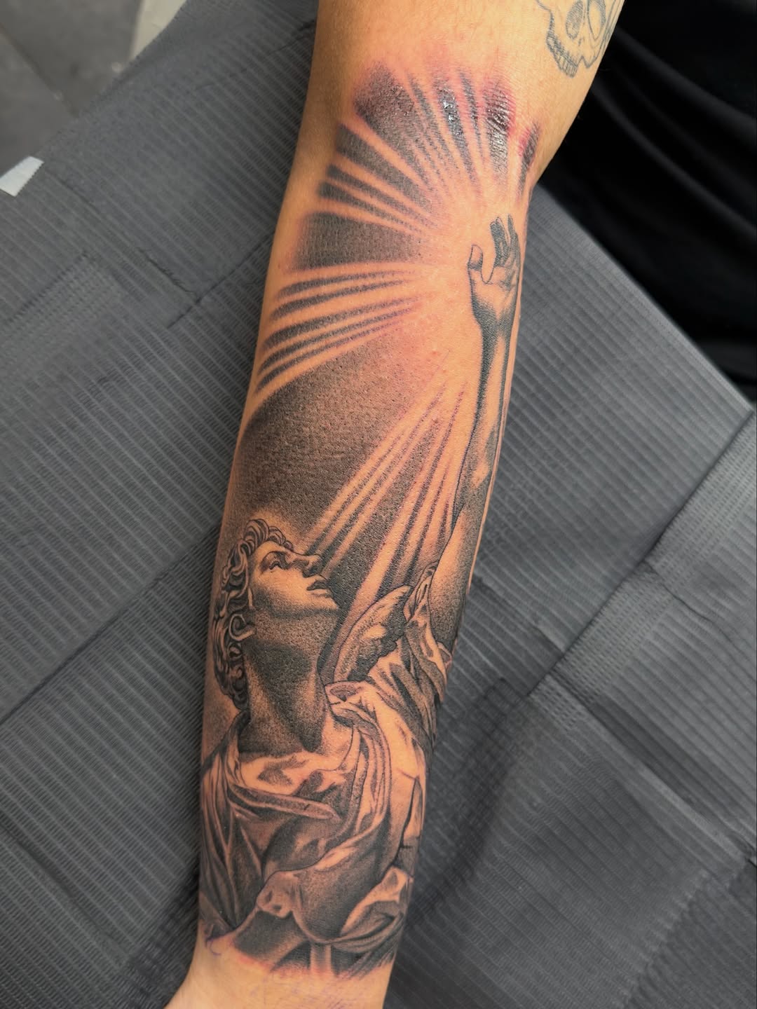 Tattoo by @eddiesart โ realism, black_and_grey