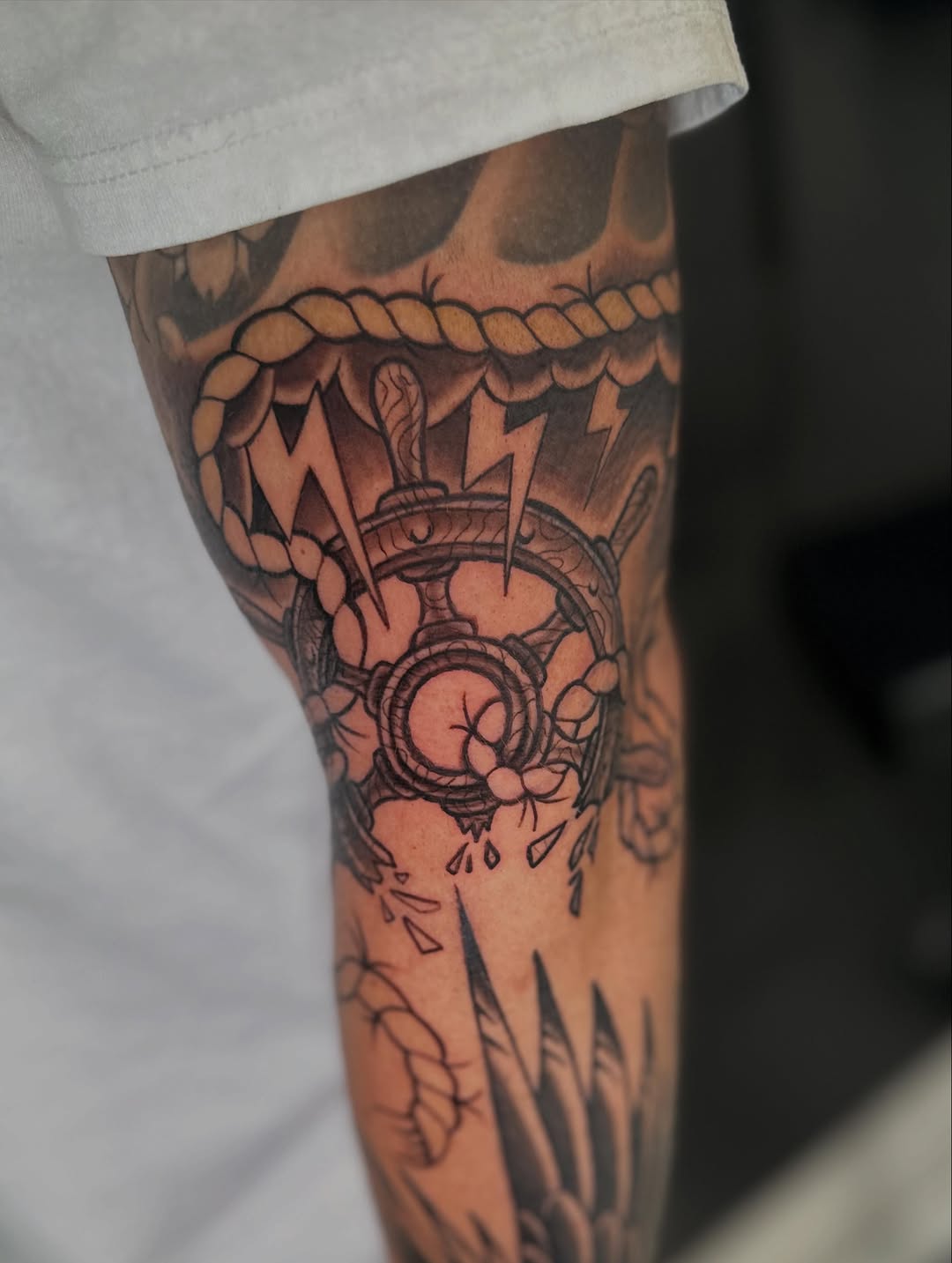 Tattoo by @viciousmarc — american_traditional, black_and_grey