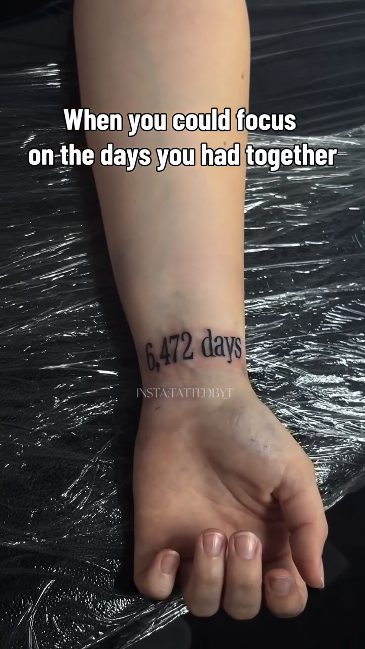 Tattoo by @tattedby_t โ lettering_script, fine_line