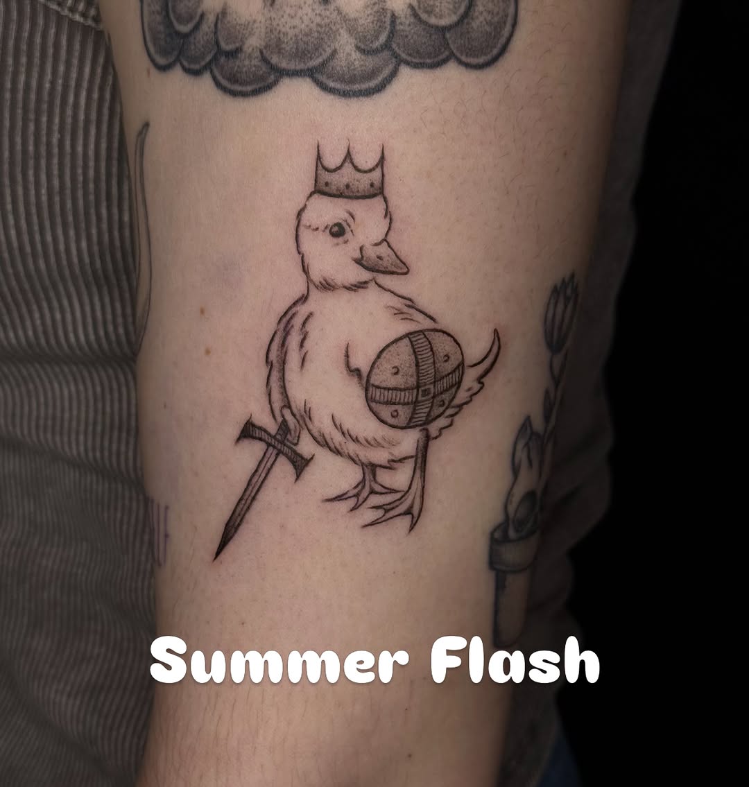 Tattoo by @tattylongleg — black_and_grey
