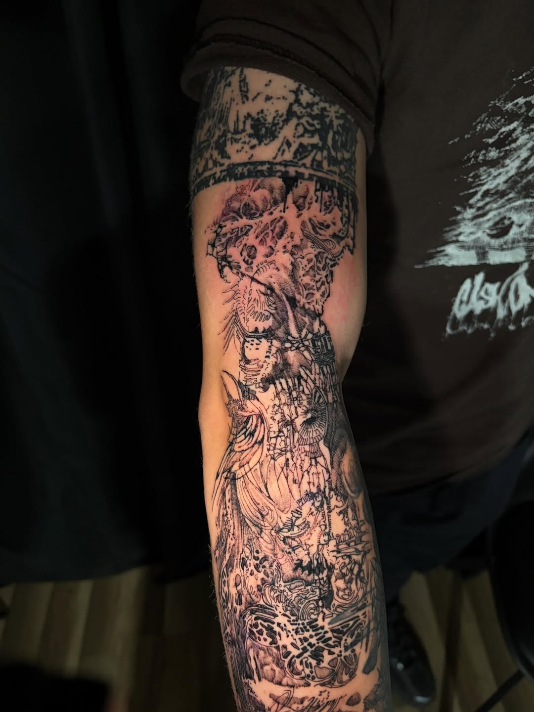 Tattoo by @crawlspacecadet — blackwork