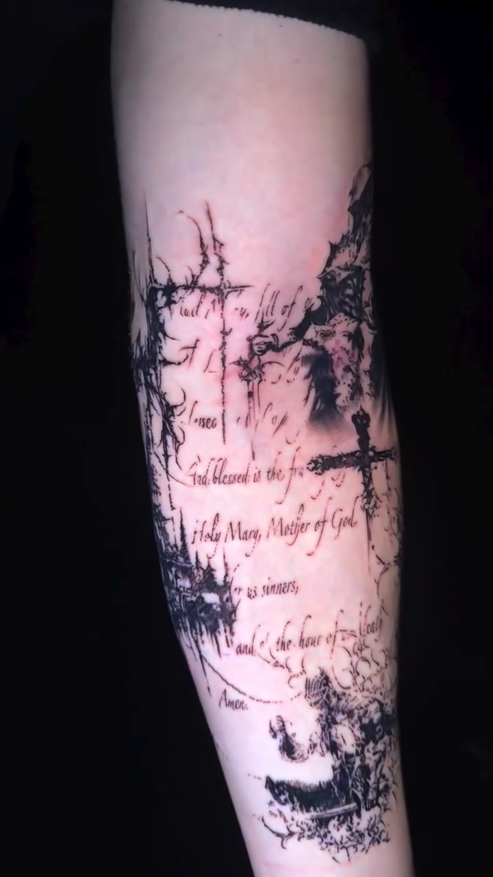Tattoo by @tattoos_byjoseph — blackwork, lettering_script