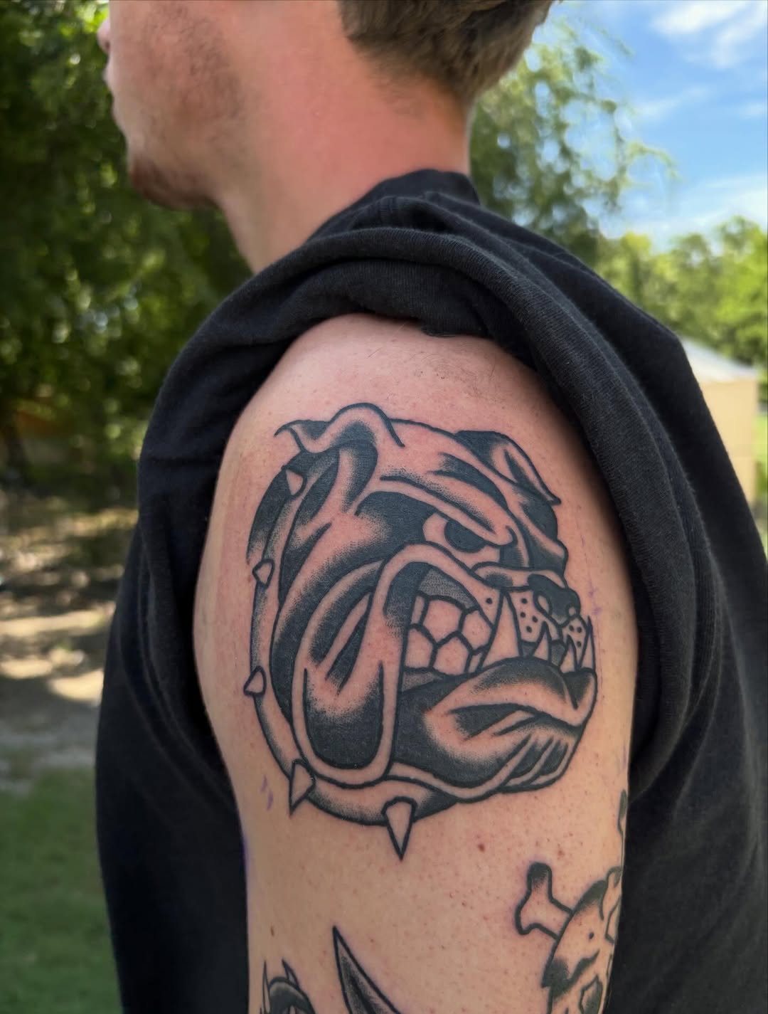 Tattoo by @gingertattts — american_traditional, black_and_grey