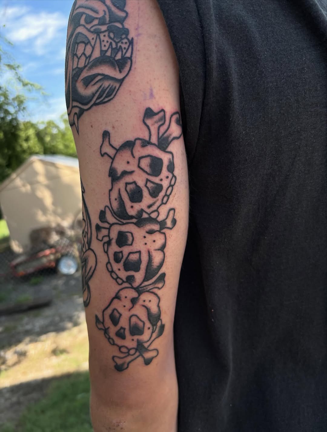Tattoo by @gingertattts — american_traditional, black_and_grey