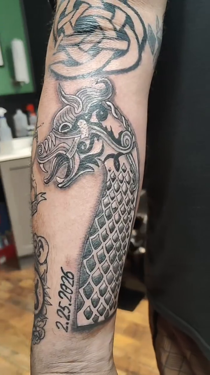 Tattoo by @madmanmarktattoos — japanese_irezumi, black_and_grey