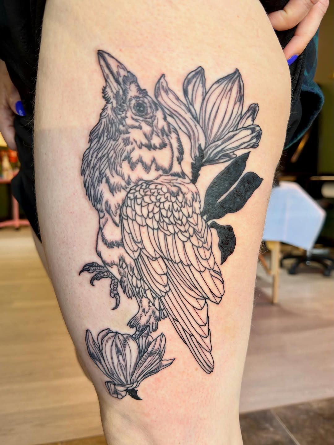 Tattoo by @ummmmm__no โ black_and_grey