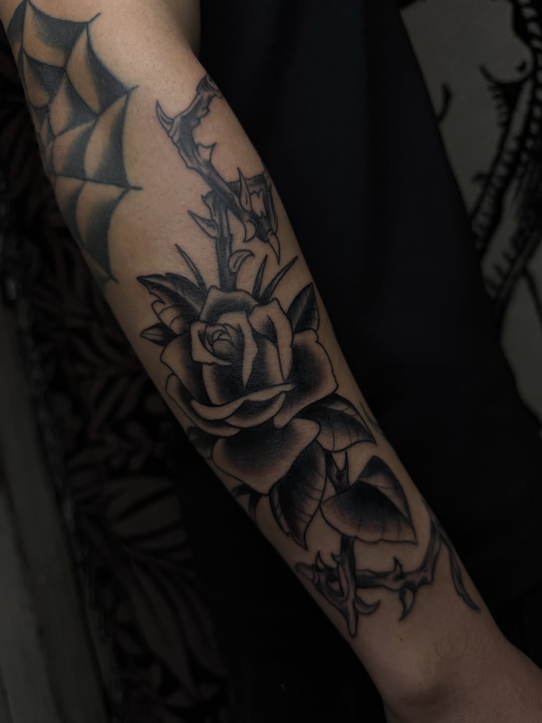 Tattoo by @rustoblack — black_and_grey, realism
