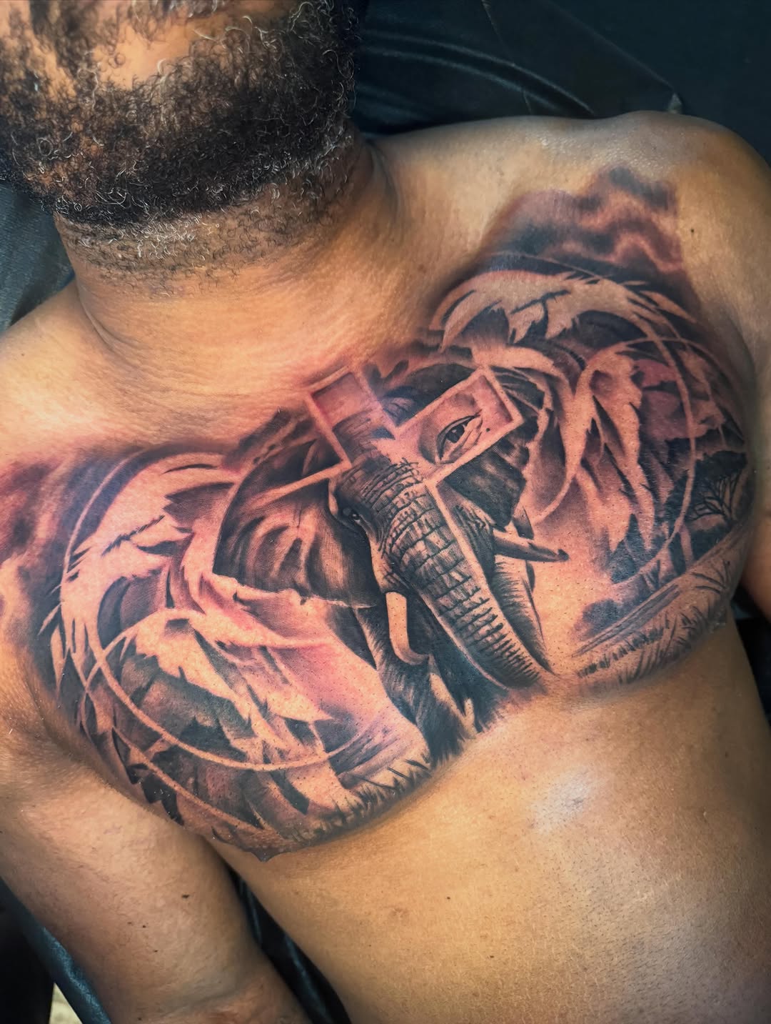 Tattoo by @crea8tive_director โ realism, black_and_grey