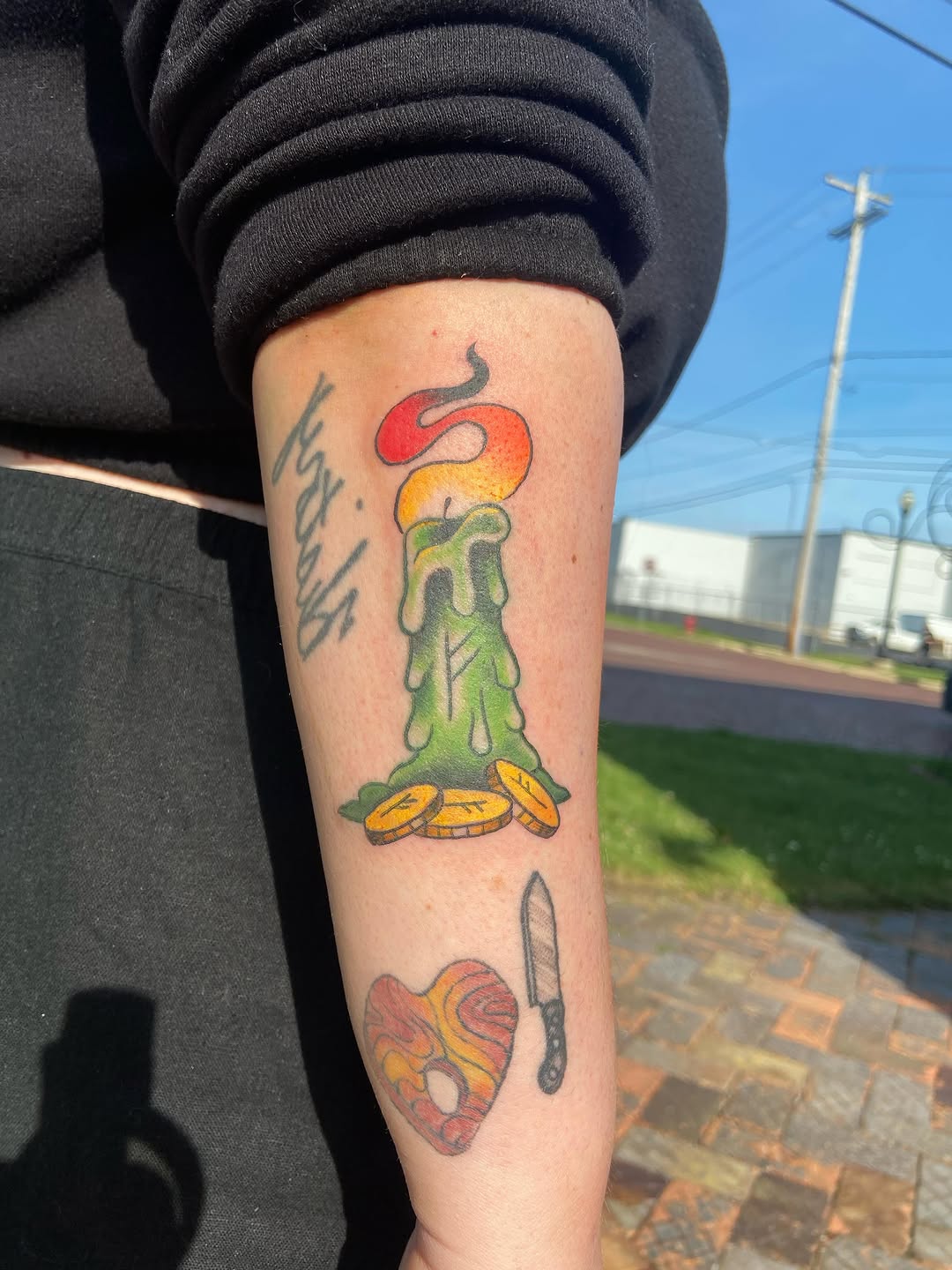 Tattoo by @cam.feraltattoos — illustrative, american_traditional