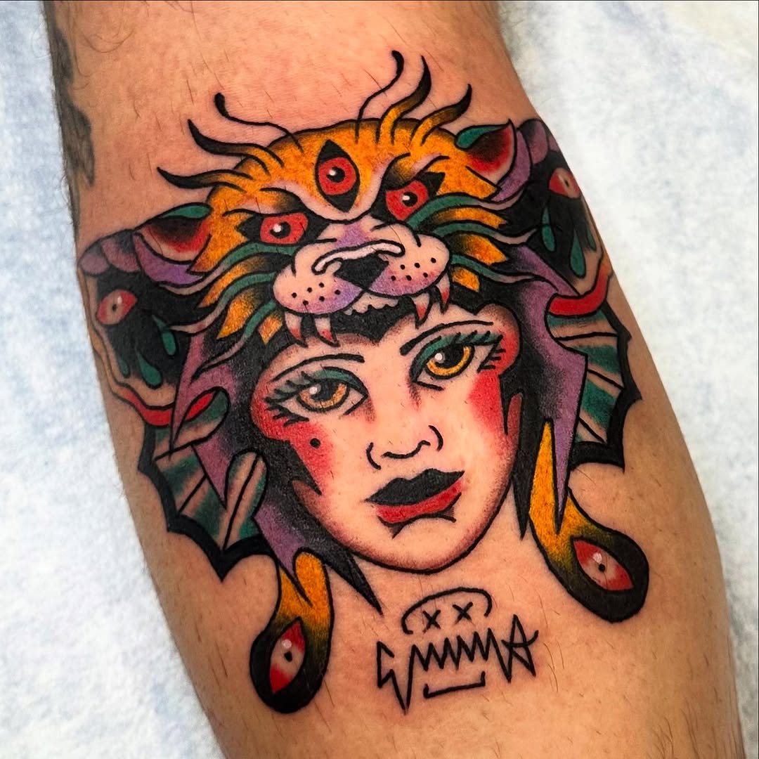 Tattoo by @uhmuh β american_traditional, new_school