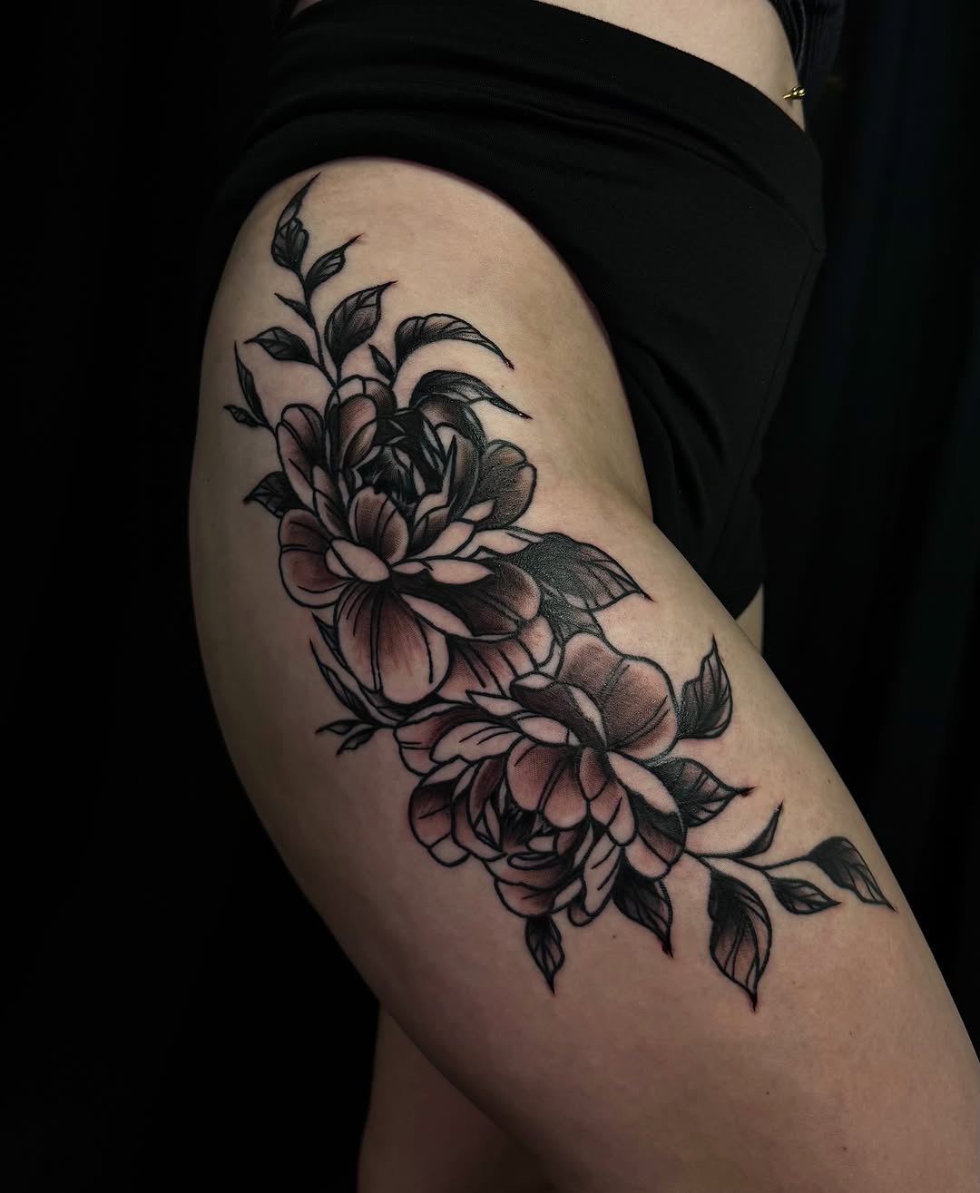 Tattoo by @inkdbybrit — black_and_grey, neo_traditional