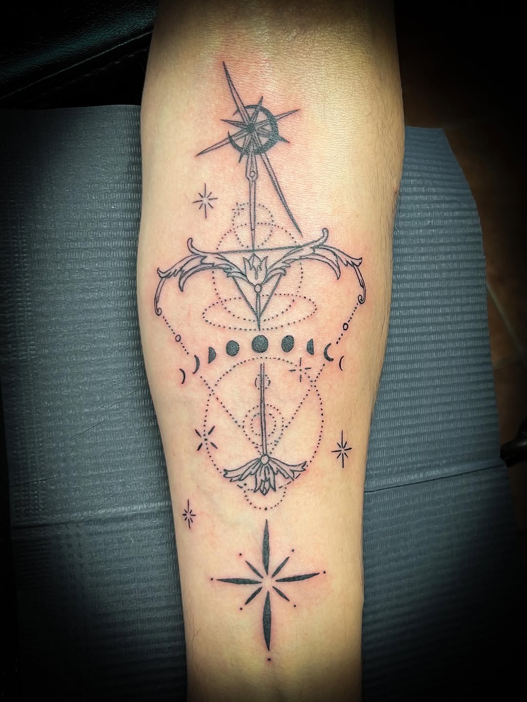 Tattoo by @blackscorpion13 — fine_line, ornamental