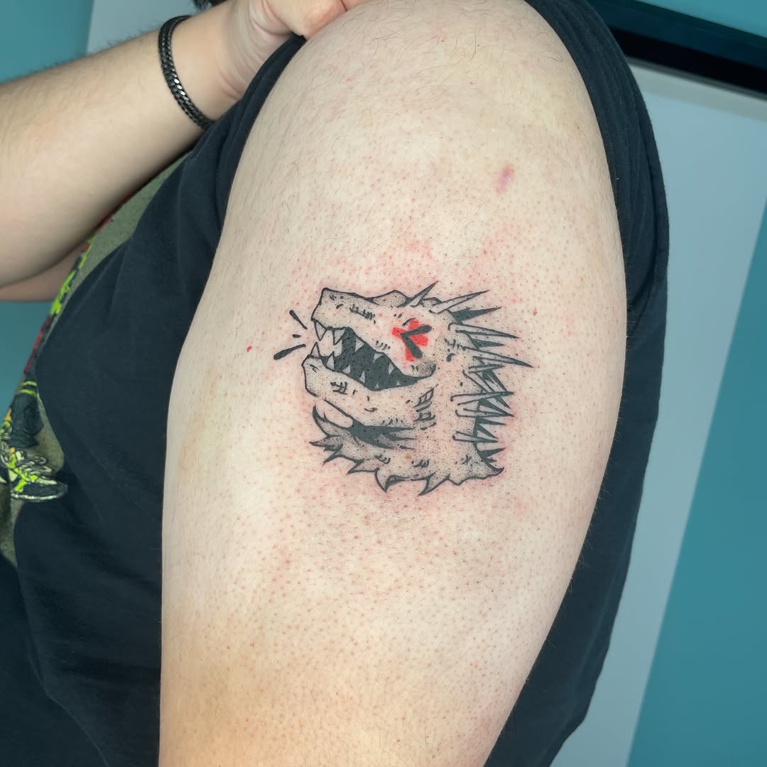 Tattoo by @goredink — black_and_grey