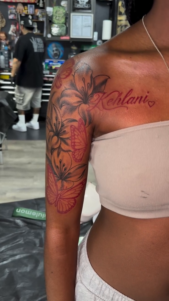 Tattoo by @krushkortnay — fine_line, lettering_script