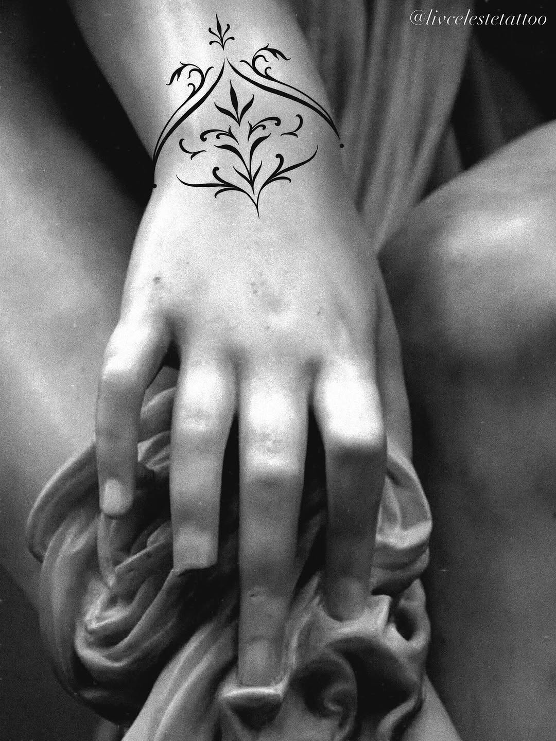 Tattoo by @livcelestetattoo โ fine_line, ornamental