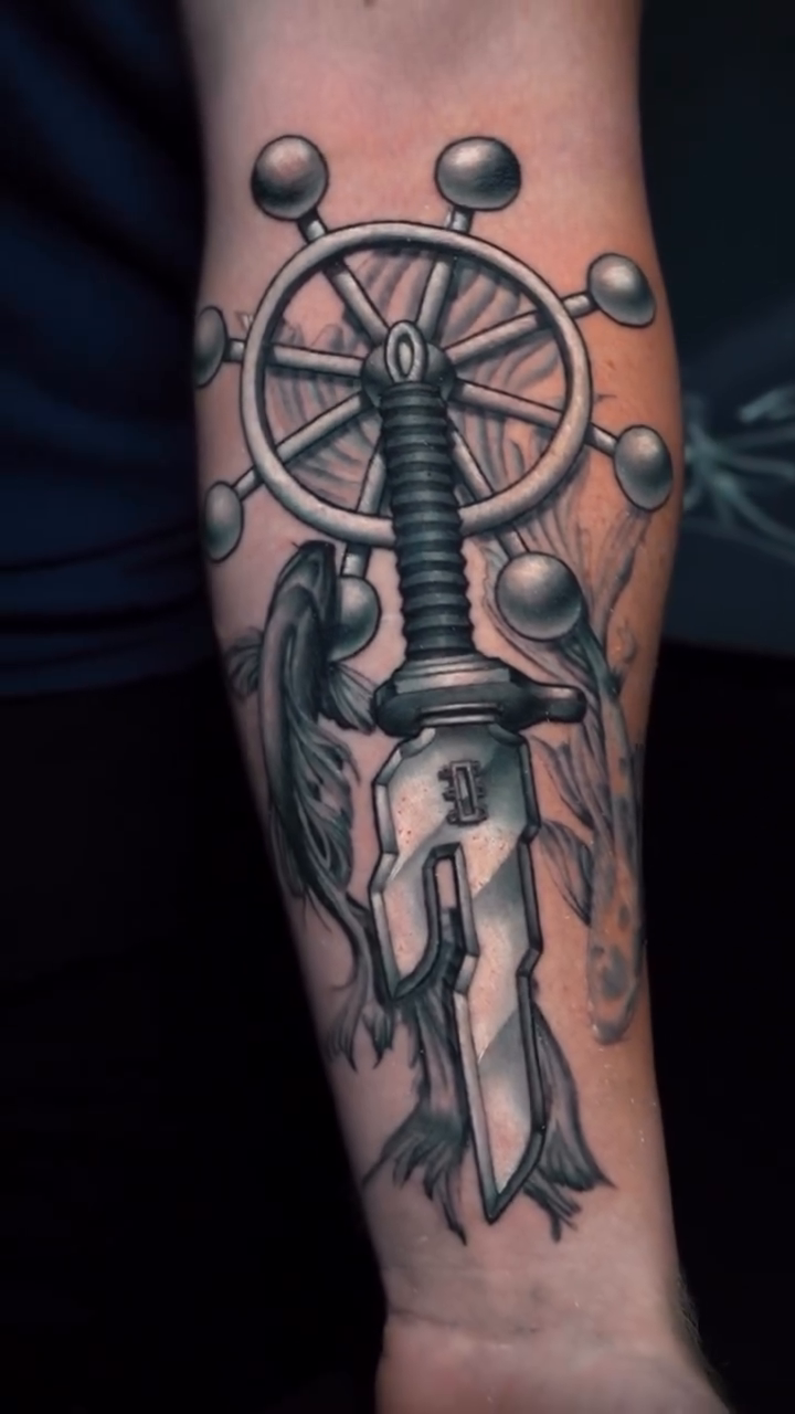 Tattoo by @killianursu — black_and_grey, realism