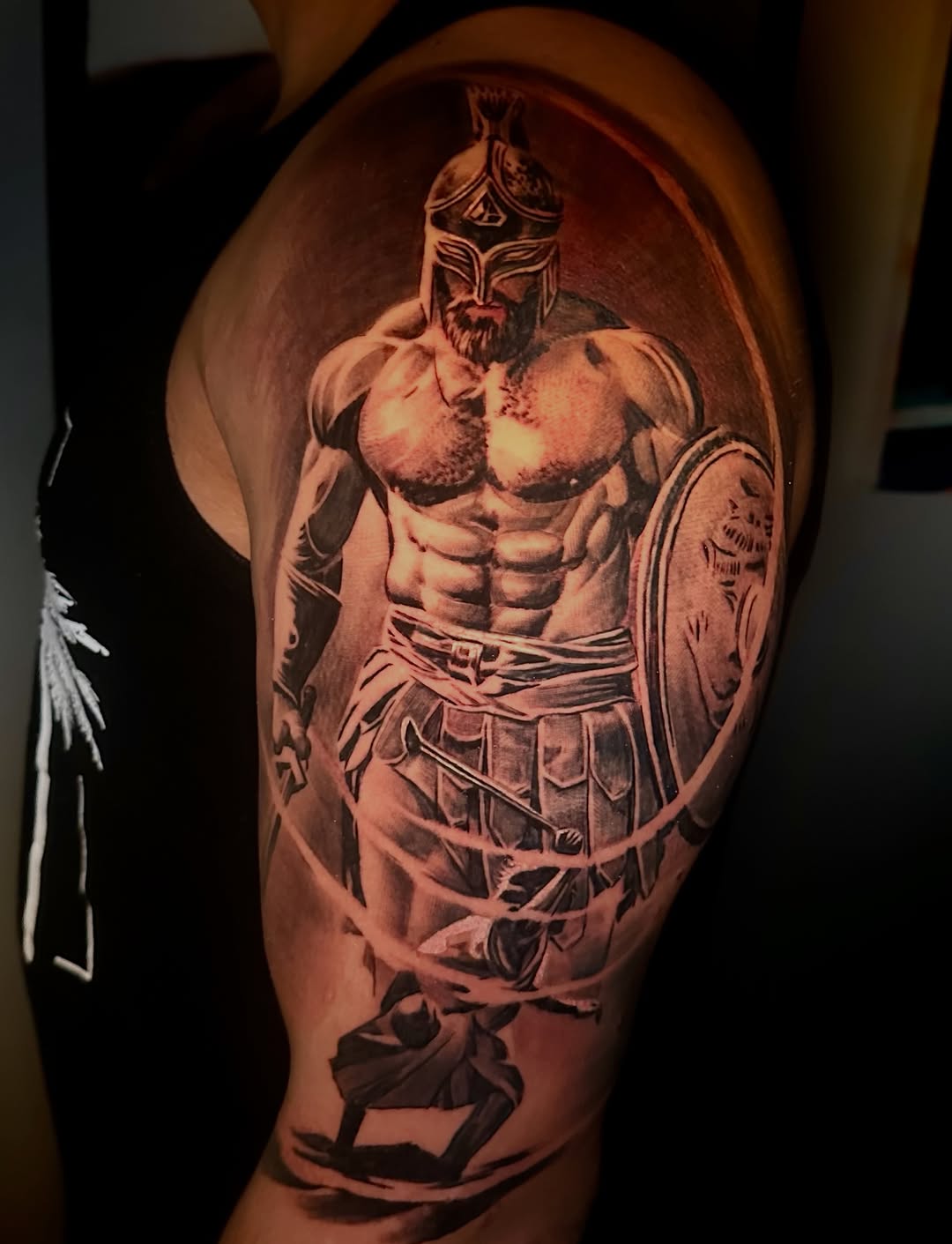 Tattoo by @tat2one β realism, black_and_grey