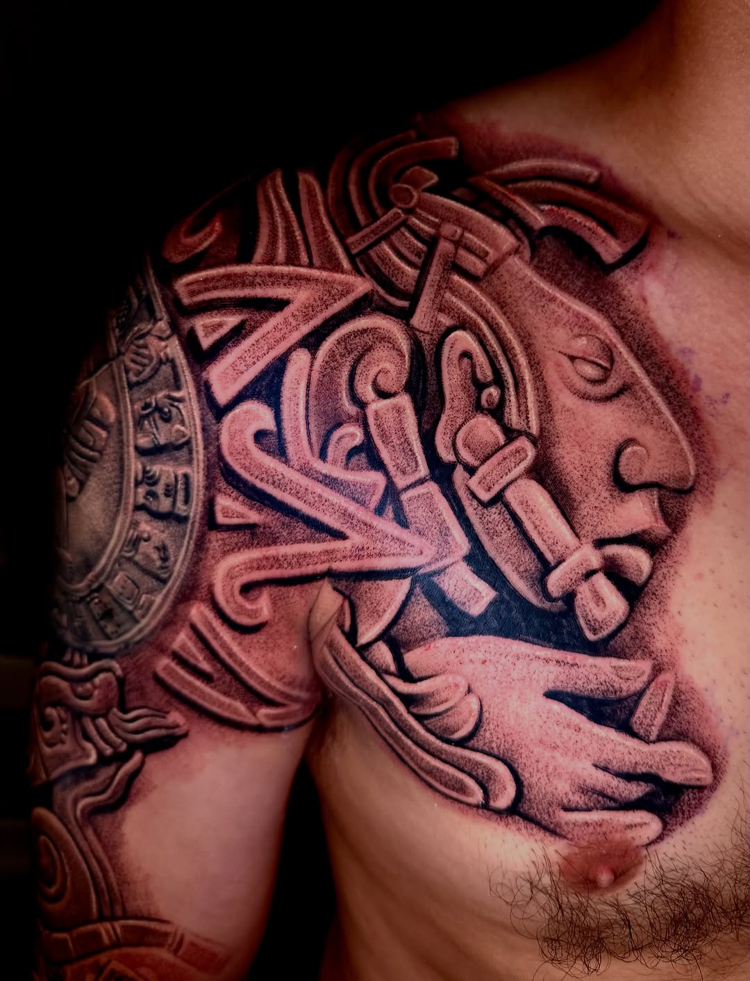 Tattoo by @tat2one β black_and_grey, realism