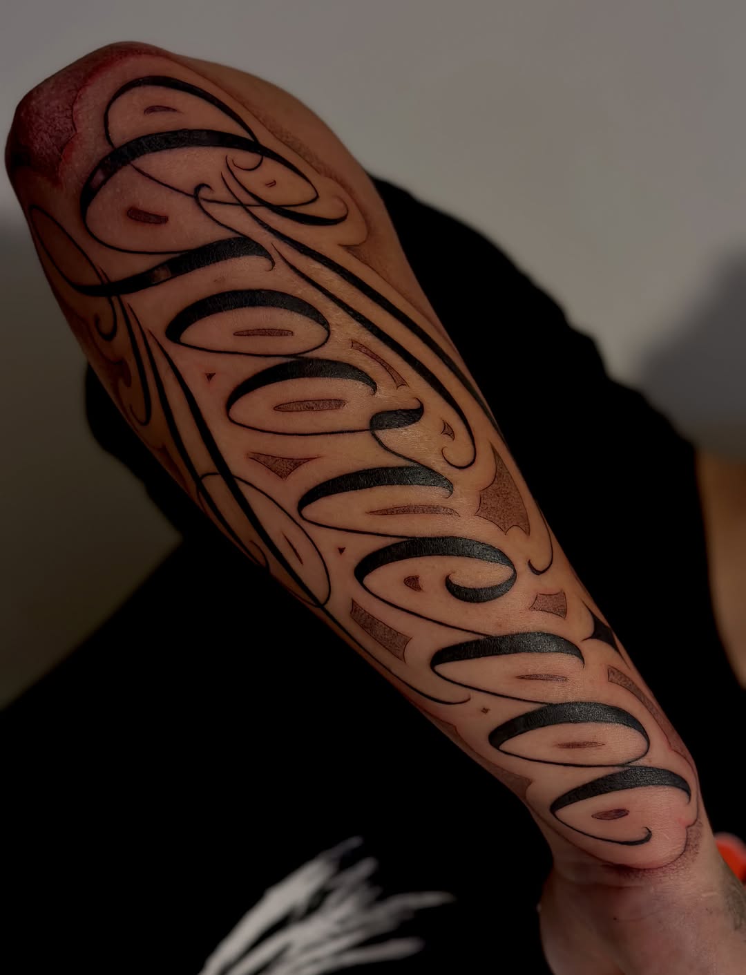 Tattoo by @tat2one β lettering_script, chicano