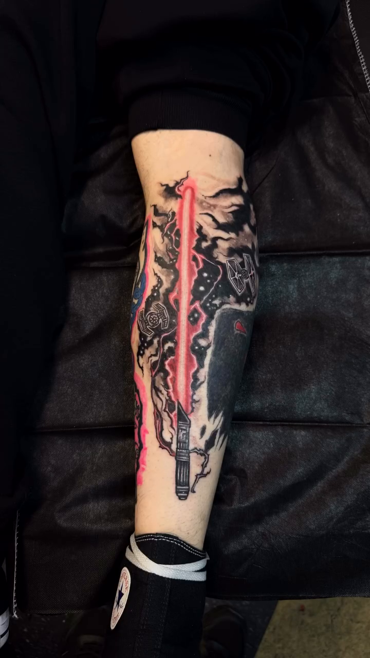 Tattoo by @mighty1one — illustrative, dark_realism
