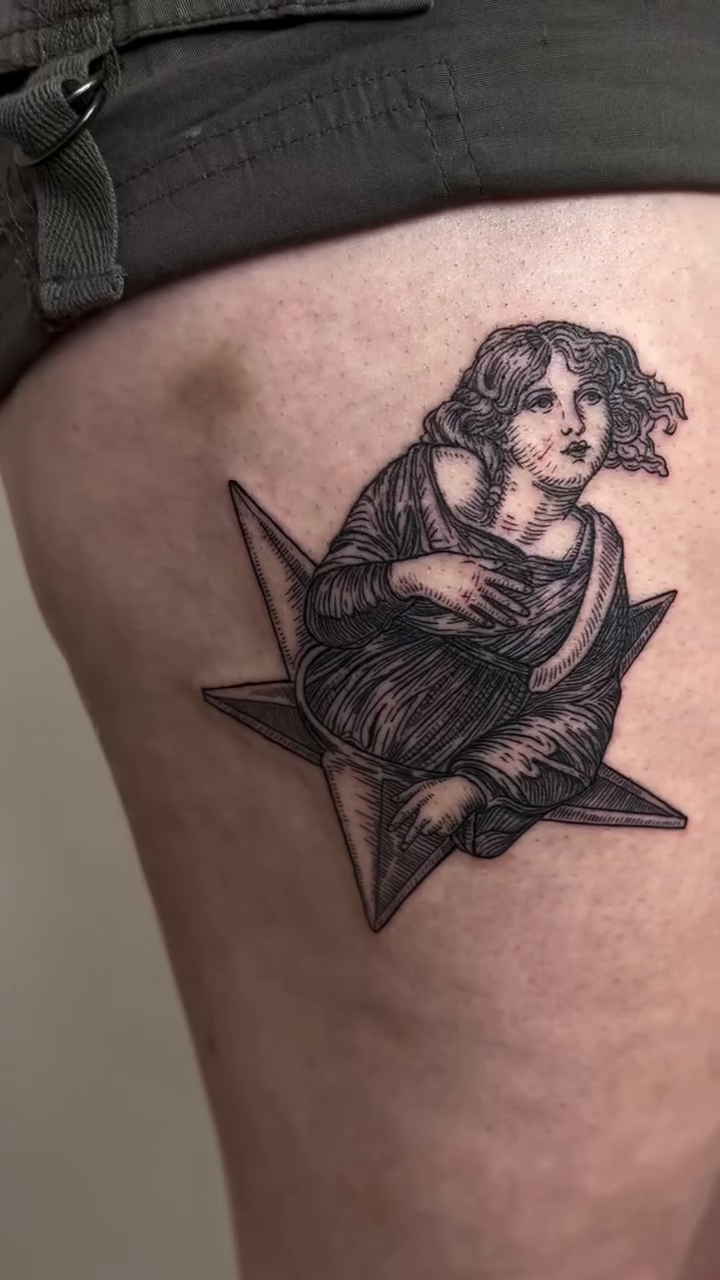 Tattoo by @ruby.tats — black_and_grey, realism