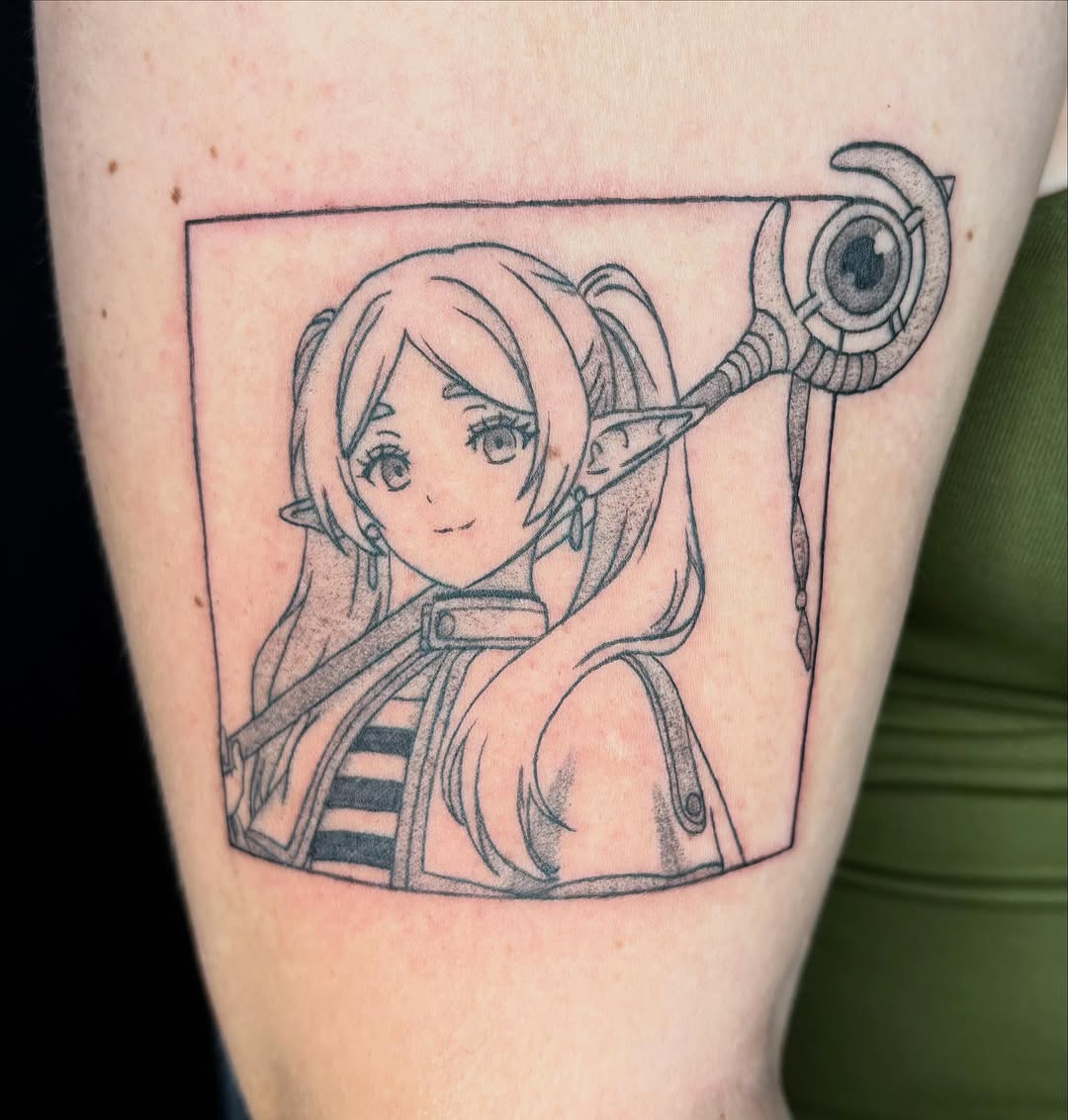 Tattoo by @vivala_goldfish — anime
