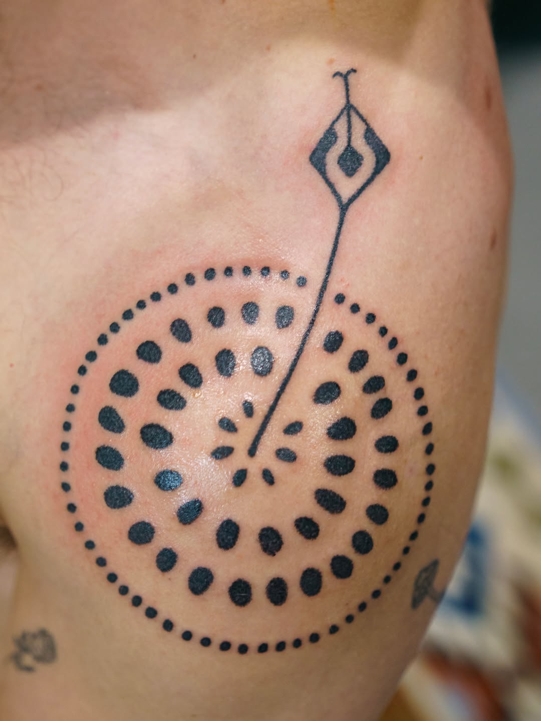 Tattoo by @stacytangtattoo — geometric, dotwork
