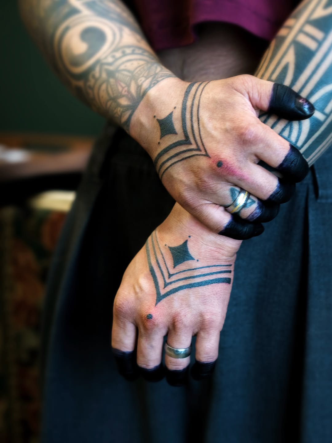 Tattoo by @stacytangtattoo — geometric, blackwork