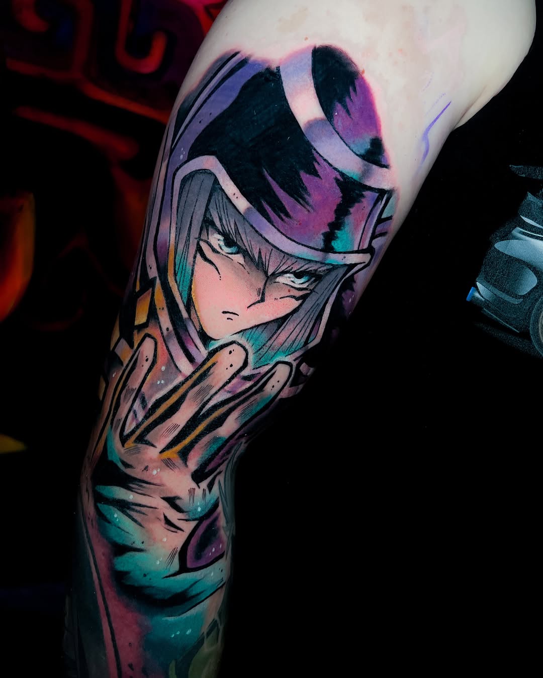 Tattoo by @skeleto.regnare β anime, new_school