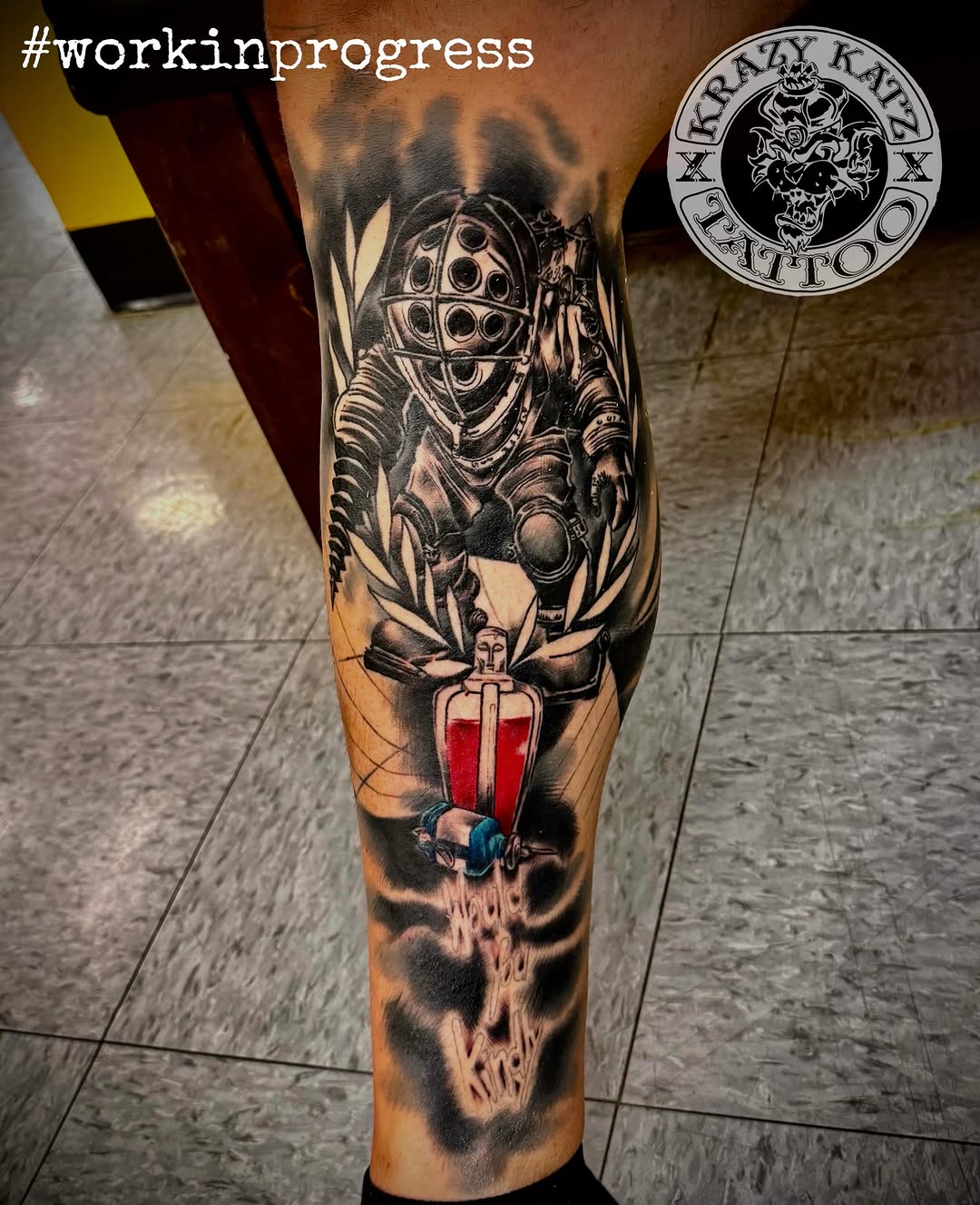 Tattoo by @frankgomezart_ — black_and_grey