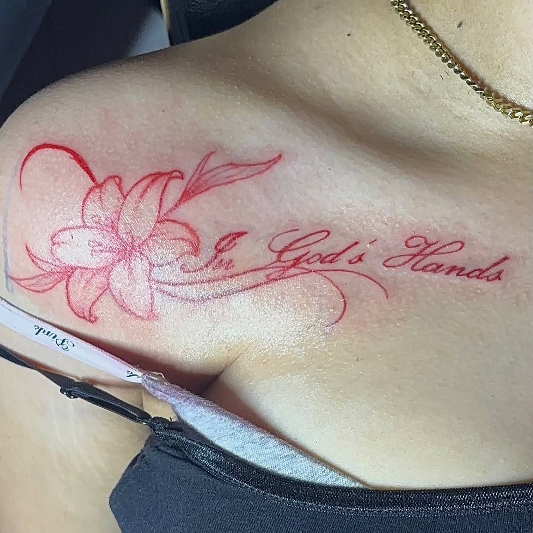 Tattoo by @gaspaccink — lettering_script, illustrative
