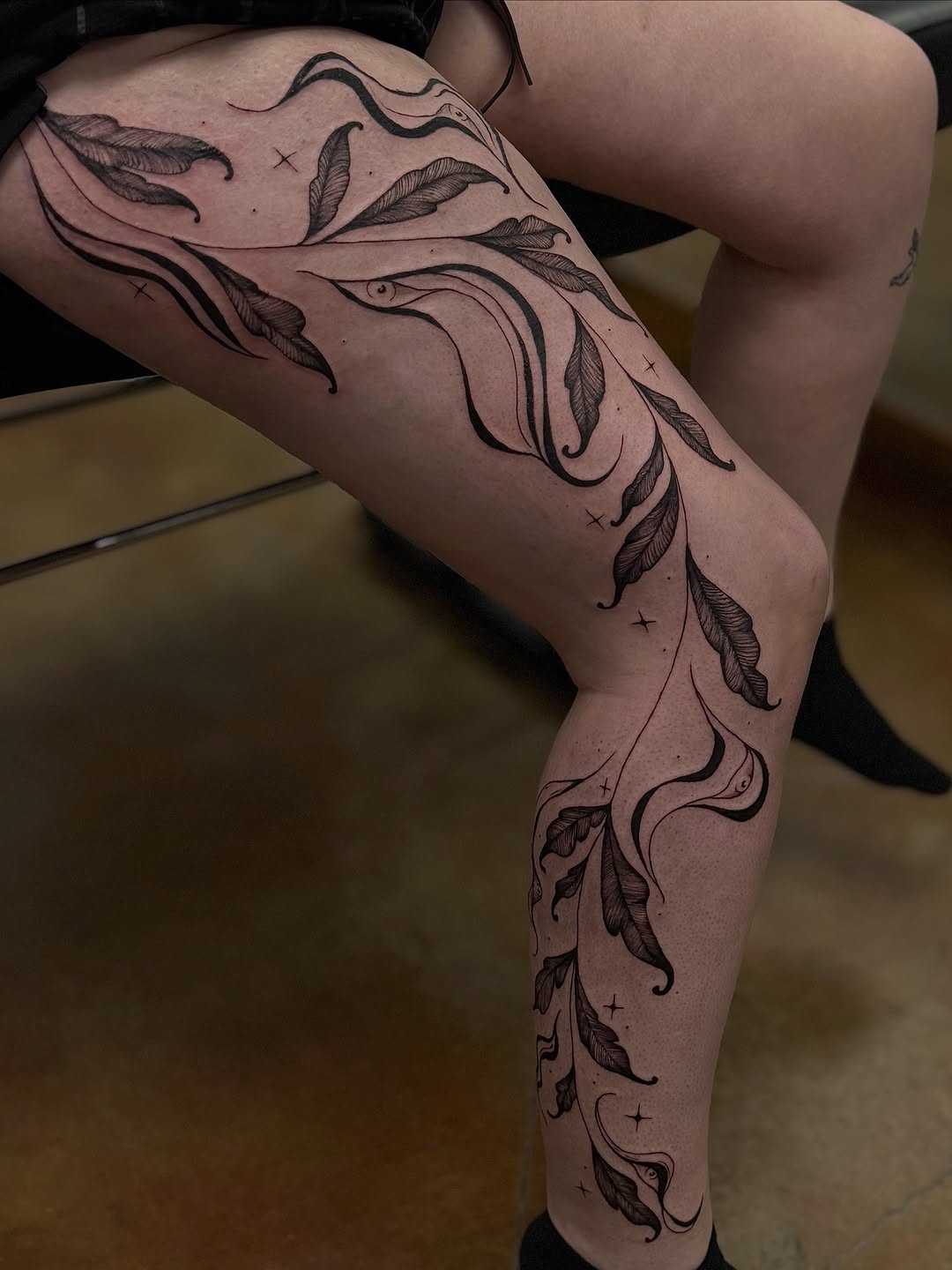 Tattoo by @hexhalle — illustrative, fine_line