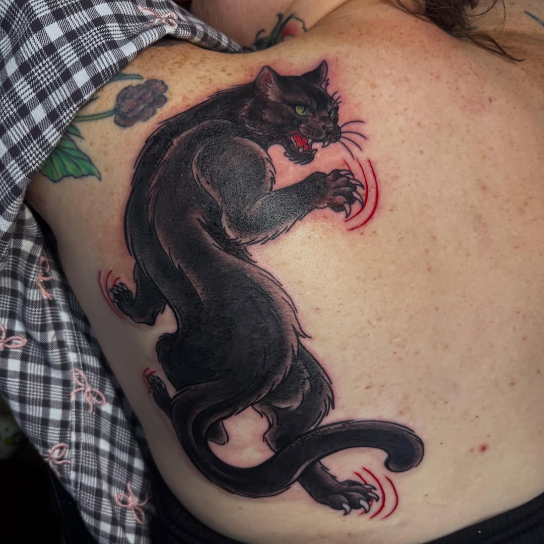 Tattoo by @jadareytattoo — blackwork, illustrative
