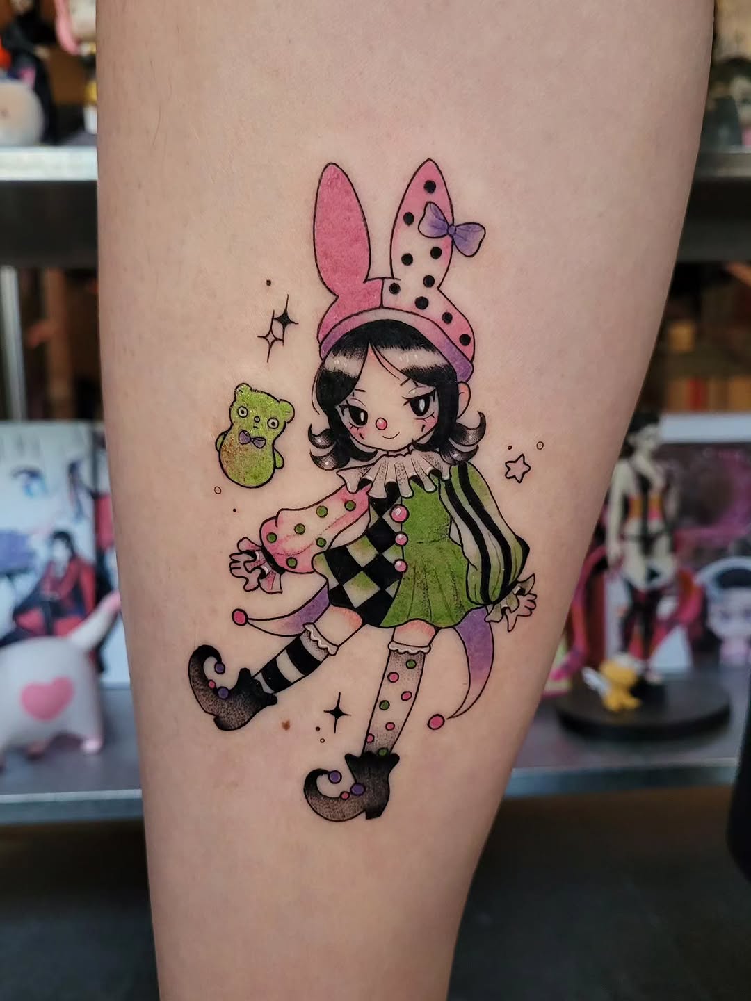 Tattoo by @oat.miilku — illustrative, anime