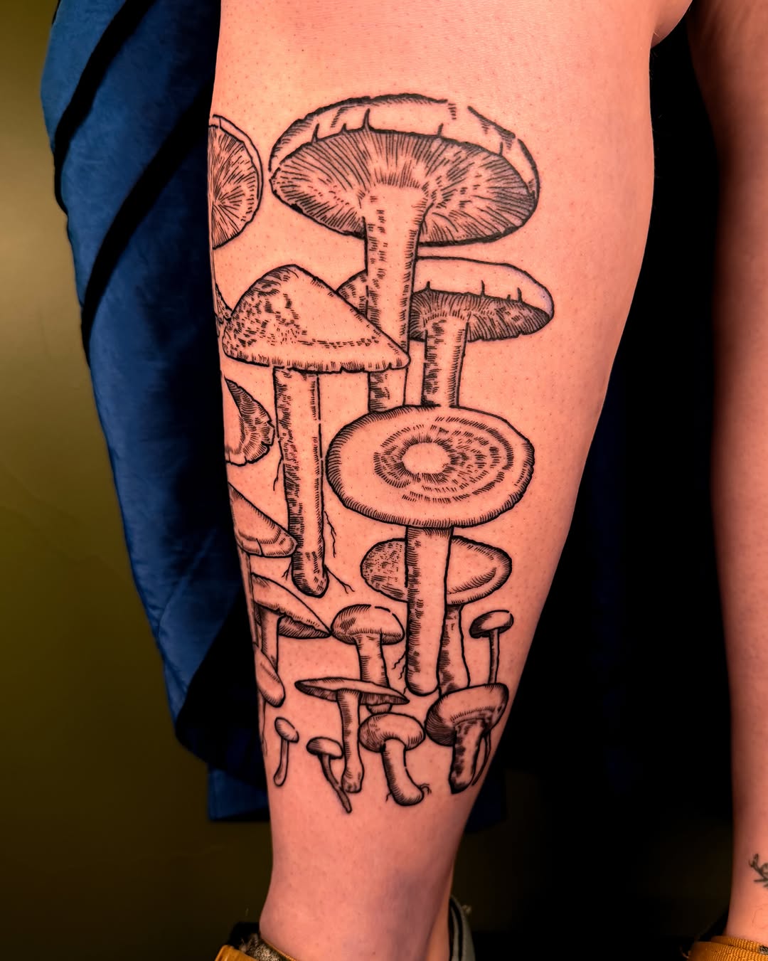 Tattoo by @faunawitchtattoo — illustrative, black_and_grey