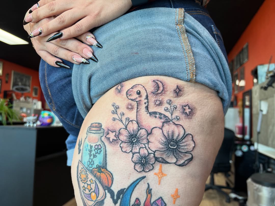 Tattoo by @blkndrose — new_school, illustrative