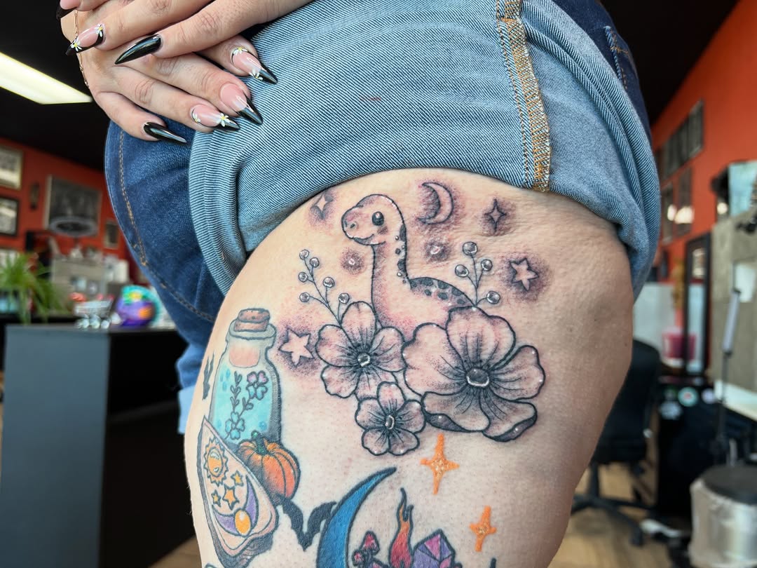 Tattoo by @blkndrose — new_school, illustrative