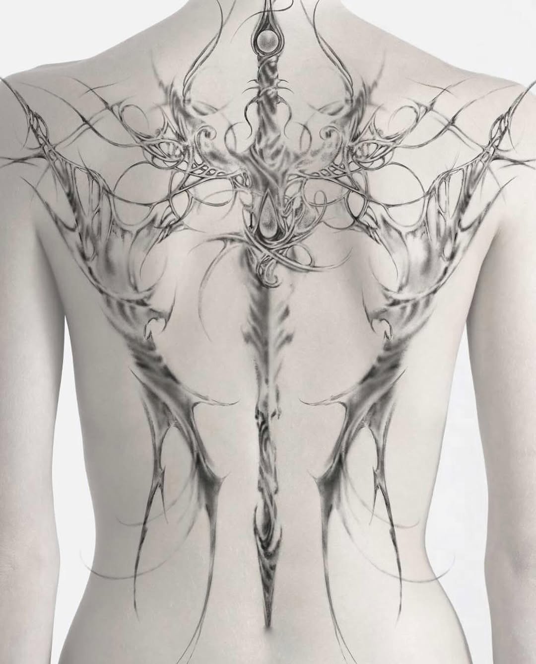 Tattoo by @cybervadik โ illustrative, black_and_grey