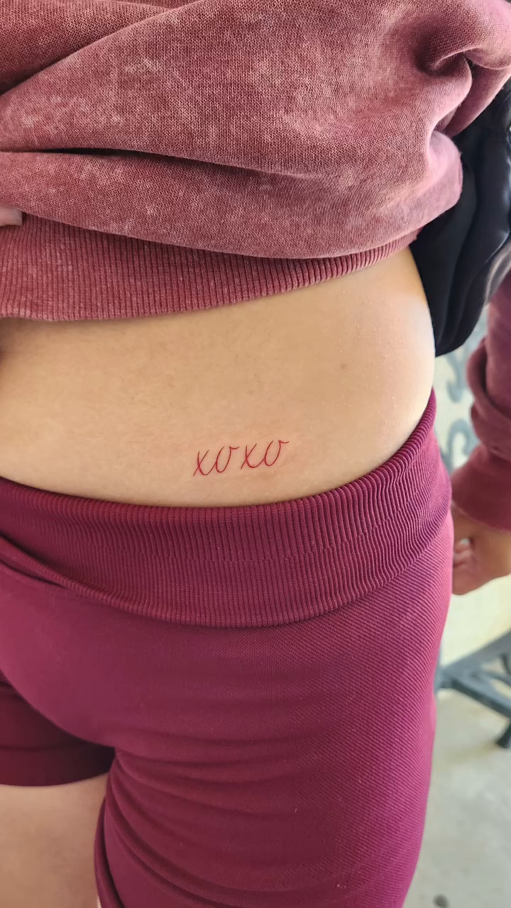 Tattoo by @youxg_guxxz — lettering_script, fine_line