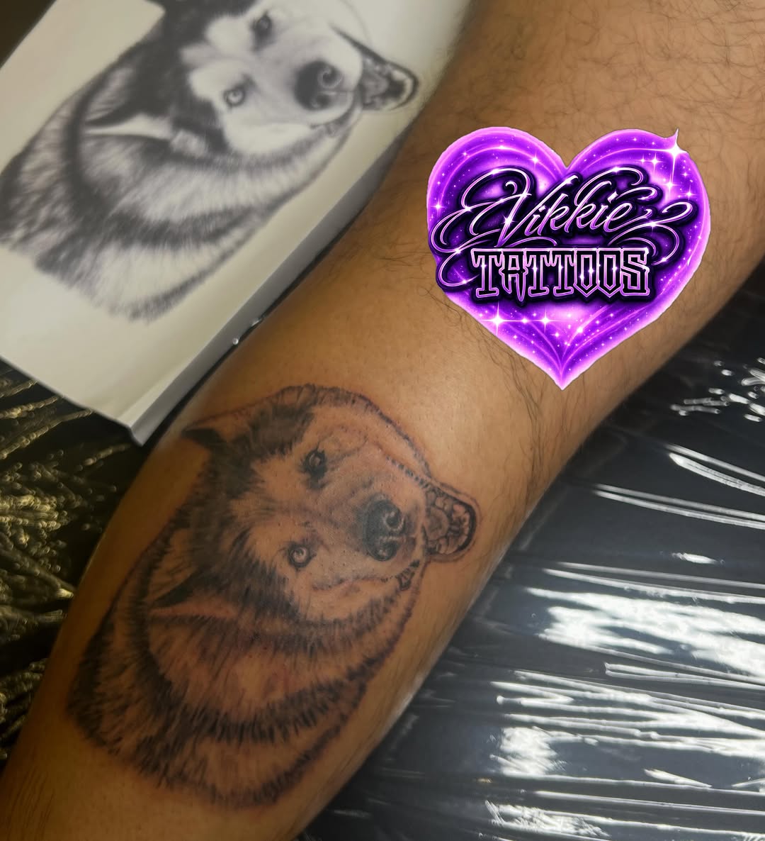 Tattoo by @vikkietattoos — realism, black_and_grey