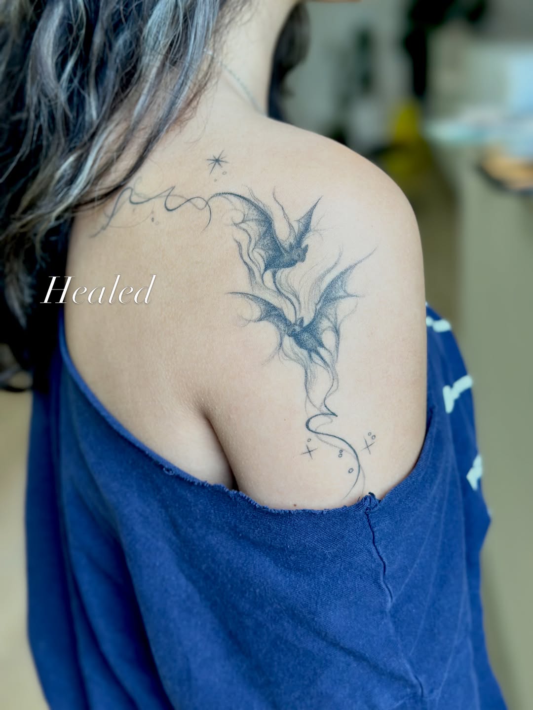 Tattoo by @xiu.tattoos — fine_line, black_and_grey