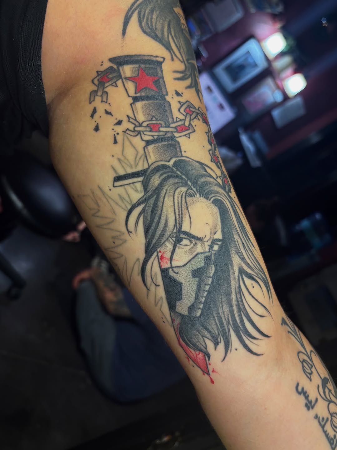 Tattoo by @skin_seether — new_school, trash_polka