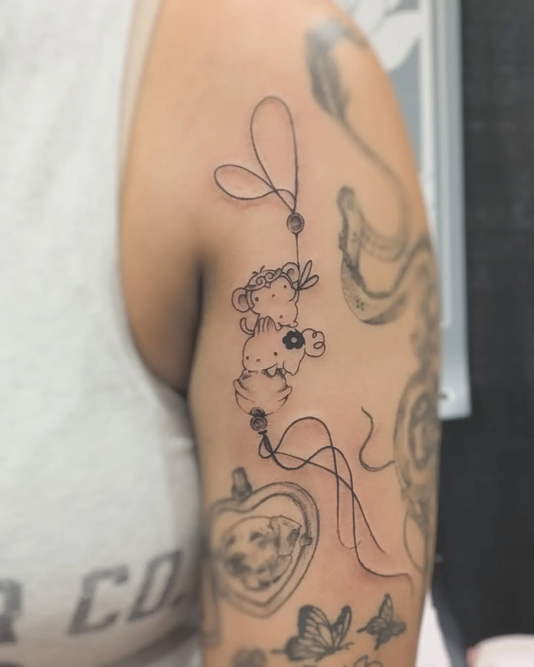 Tattoo by @tatie.ink โ fine_line, minimalist